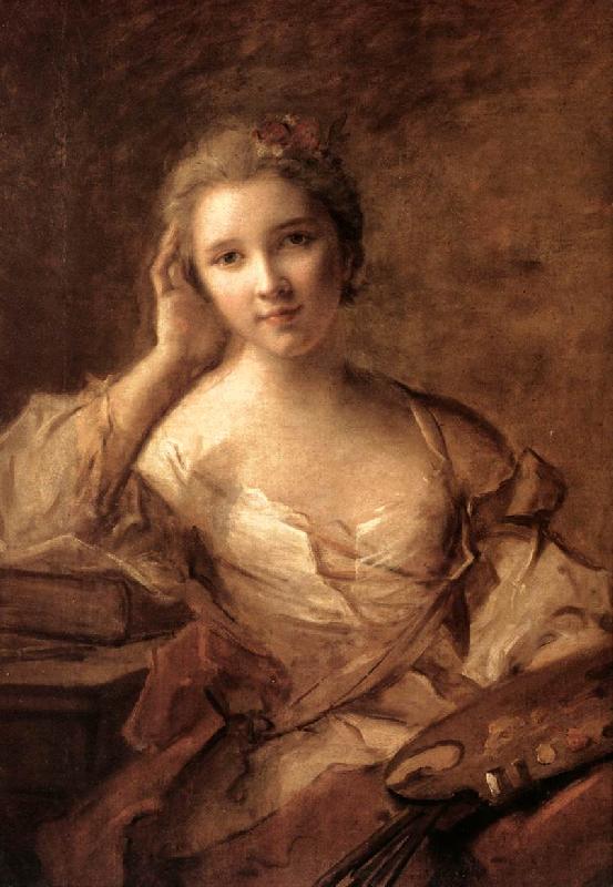 NATTIER, Jean-Marc Portrait of a Young Woman Painter sg